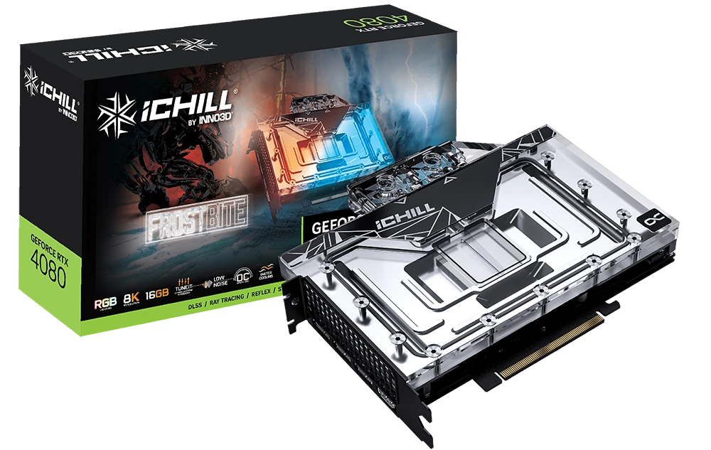 INNO3D GeForce RTX 4080 16GB iCHILL FROSTBITE